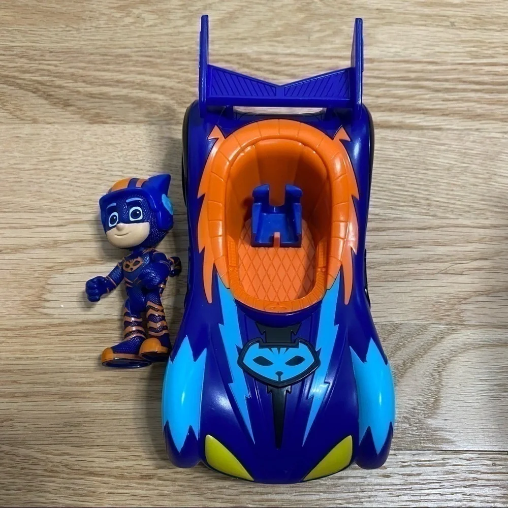 PJ Masks Race Into the Night Cat Car Toy Kids Nickelodeon Blue